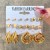 Earrings occidental style Metal circle earrings set creative personality love ear stud woman