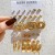 Earrings occidental style Metal circle earrings set creative personality love ear stud woman