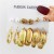 Earrings occidental style Metal circle earrings set creative personality love ear stud woman