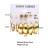 Earrings occidental style Metal circle earrings set creative personality love ear stud woman