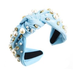  Headband occidental style width big samll Pearl Headband Korean style tempera..