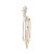 occidental style personality earrings Ear clip Alloy diamond long style tassel earrings woman fashion super tem