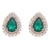 claw chain occidental style exaggerating earrings Alloy diamond ear stud lady drop glass diamond fully-jewelled