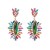 occidental style personality geometry Irregular earring Alloy color diamond earrings woman exaggerating tempera