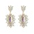 occidental style personality geometry Irregular earring Alloy color diamond earrings woman exaggerating tempera