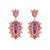 occidental style personality geometry Irregular earring Alloy color diamond earrings woman exaggerating tempera