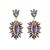 occidental style personality geometry Irregular earring Alloy color diamond earrings woman exaggerating tempera