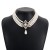  retro Pearl diamond chain woman  multilayer palace wind necklace personality exaggerating
