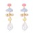 occidental style fashion Alloy geometry Irregular Pearl ear stud earrings enamel earring personality woman