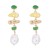 occidental style fashion Alloy geometry Irregular Pearl ear stud earrings enamel earring personality woman