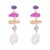 occidental style fashion Alloy geometry Irregular Pearl ear stud earrings enamel earring personality woman