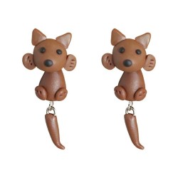 lovely animal color samll ear stud creative women Earring earrings