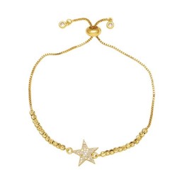 lovers bracelet  occidental style brief embed zircon star Five-pointed star br..