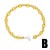 occidental style all-Purpose bronze gilded color retention bracelet love Five-pointed starbra