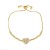  occidental style all-Purpose fashion heart-shaped bracelet woman retro samll love braceletbra