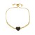  occidental style all-Purpose fashion heart-shaped bracelet woman retro samll love braceletbra