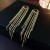 elegant Metal sequin chain tassel buckle Korea samll fashion brief long style personality temperament La