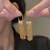 gold long style tassel temperament big earrings samll high all-Purpose Earring woman
