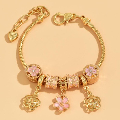 fashion  Metal all-PurposeDL concise flowers collocation personality woman bracelet