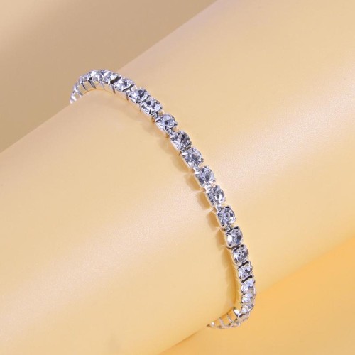 fashion concise row diamond woman elasticity personality bracelet