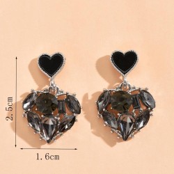 fashion sweet concise flicker love personality woman ear stud
