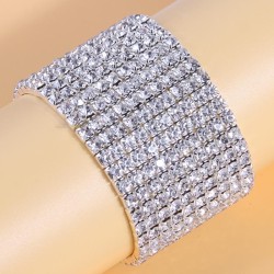 fashion concise10 row diamond woman elasticity personality bracelet