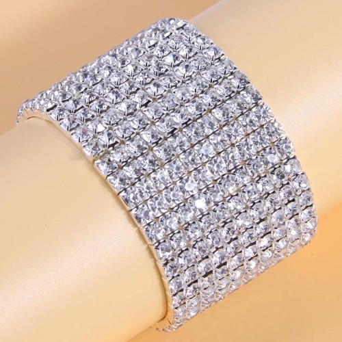 fashion concise10 row diamond woman elasticity personality bracelet