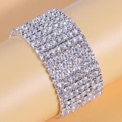 fashion concise8 row diamond woman elasticity personality bracelet
