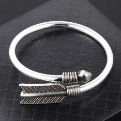 fashion retro concise opening man bangle