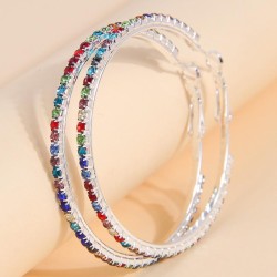  fashion concise flash diamond temperament woman circle