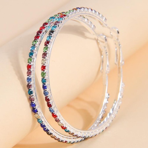  fashion concise flash diamond temperament woman circle