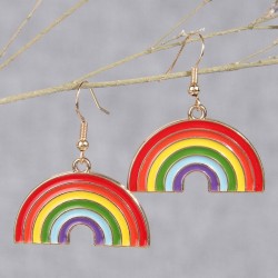 fashion sweetOL concise rainbow personality woman earrings