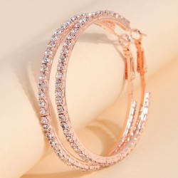  fashion concise flash diamond temperament woman circle