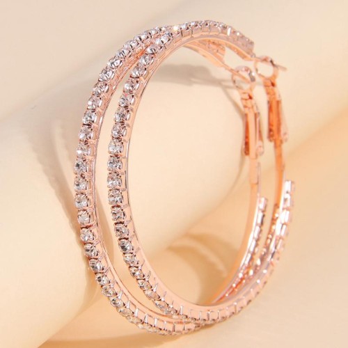 fashion concise flash diamond temperament woman circle