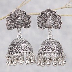 fashion retro peacock temperament exaggerating woman earrings