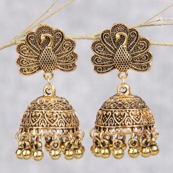 fashion retro peacock temperament exaggerating woman earrings