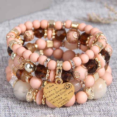 fashion concise love multilayer woman fashion bracelet