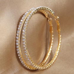  fashion concise flash diamond temperament woman circle