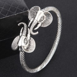 fashion retro concise elephant opening man bangle