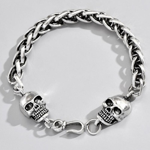 fashion retro concise skull temperament man bracelet