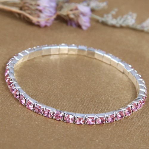  fashion concise row diamond woman elasticity personality bracelet