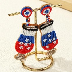 E occidental style exaggerating Earring Autumn and Winter handmade beads earri..
