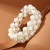 occidental style personality fashion Pearl opening bangle all-Purpose twining width woman