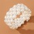  occidental style personality fashion Pearl opening bangle all-Purpose twining width woman