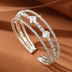  occidental style retro temperament personality diamond multilayer fashion ban..