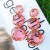 Earrings occidental style Alloy mosaic resin geometry transparent fashion brief earring