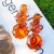 Earrings occidental style Alloy mosaic resin geometry transparent fashion brief earring