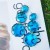 Earrings occidental style Alloy mosaic resin geometry transparent fashion brief earring