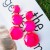Earrings occidental style Alloy mosaic resin geometry transparent fashion brief earring