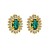 occidental style Alloy diamond Rhinestone Round exaggerating ear stud trend fully-jewelled wind Earring earrings